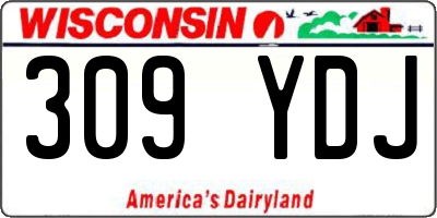 WI license plate 309YDJ