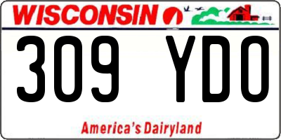 WI license plate 309YDO