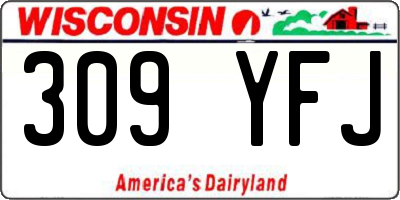 WI license plate 309YFJ