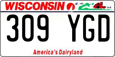 WI license plate 309YGD