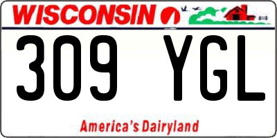WI license plate 309YGL