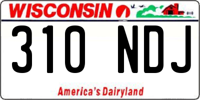 WI license plate 310NDJ