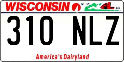 WI license plate 310NLZ