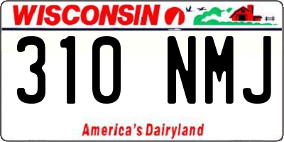 WI license plate 310NMJ