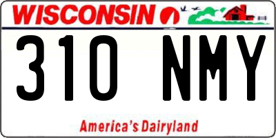 WI license plate 310NMY