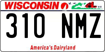 WI license plate 310NMZ