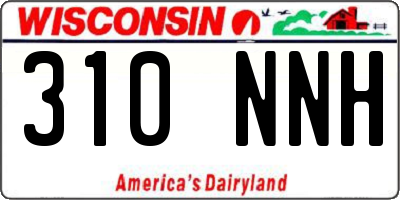 WI license plate 310NNH