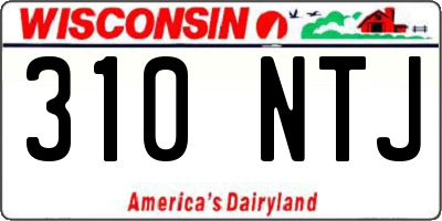 WI license plate 310NTJ