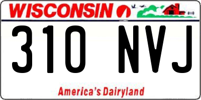 WI license plate 310NVJ