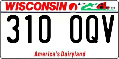 WI license plate 310OQV