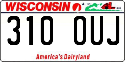 WI license plate 310OUJ