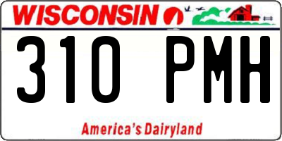 WI license plate 310PMH