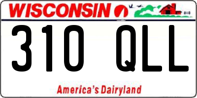 WI license plate 310QLL