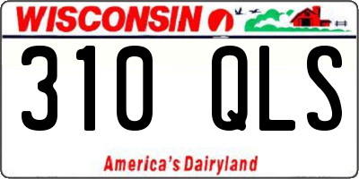 WI license plate 310QLS