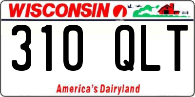 WI license plate 310QLT