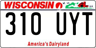 WI license plate 310UYT