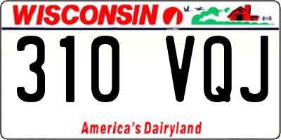 WI license plate 310VQJ