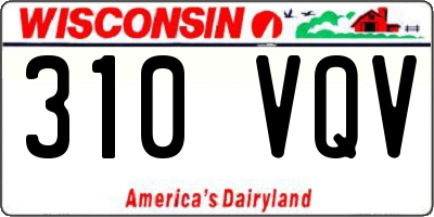 WI license plate 310VQV