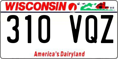 WI license plate 310VQZ