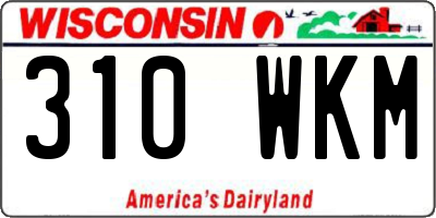 WI license plate 310WKM