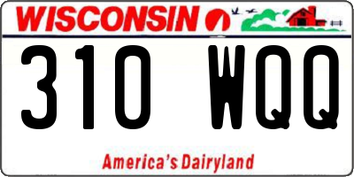 WI license plate 310WQQ