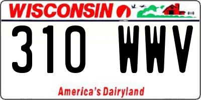 WI license plate 310WWV