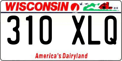 WI license plate 310XLQ