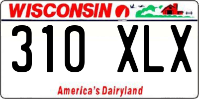 WI license plate 310XLX