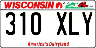 WI license plate 310XLY