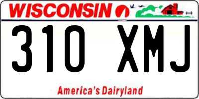 WI license plate 310XMJ