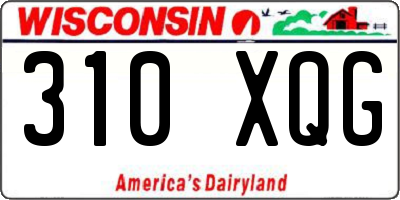 WI license plate 310XQG