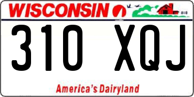 WI license plate 310XQJ