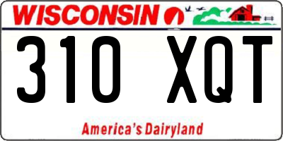 WI license plate 310XQT