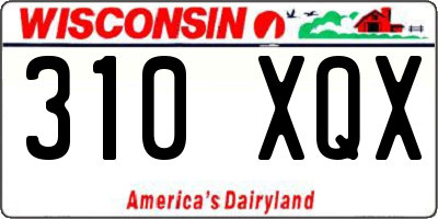 WI license plate 310XQX