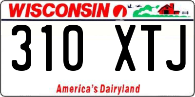 WI license plate 310XTJ