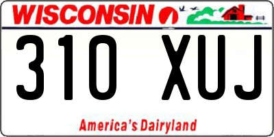 WI license plate 310XUJ