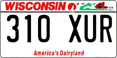 WI license plate 310XUR