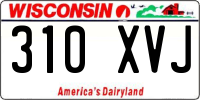 WI license plate 310XVJ