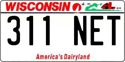 WI license plate 311NET