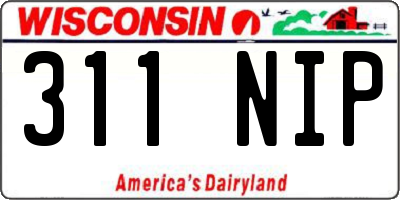WI license plate 311NIP