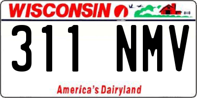 WI license plate 311NMV