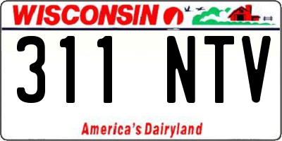 WI license plate 311NTV