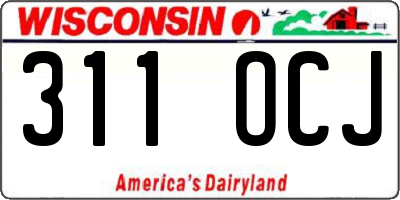 WI license plate 311OCJ