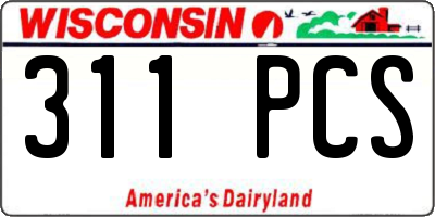 WI license plate 311PCS