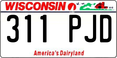 WI license plate 311PJD
