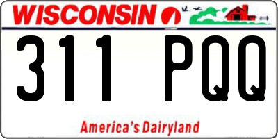 WI license plate 311PQQ