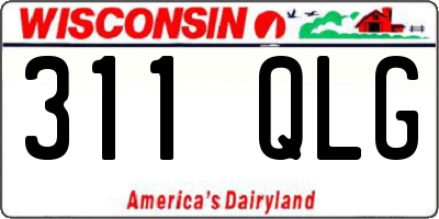 WI license plate 311QLG