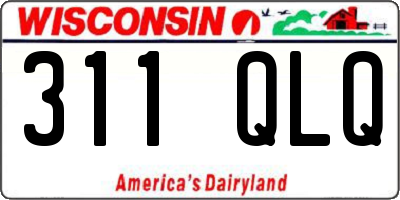 WI license plate 311QLQ