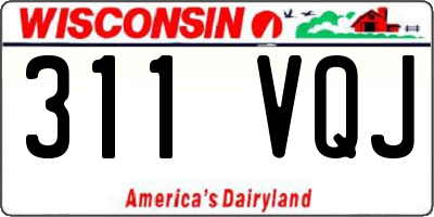WI license plate 311VQJ