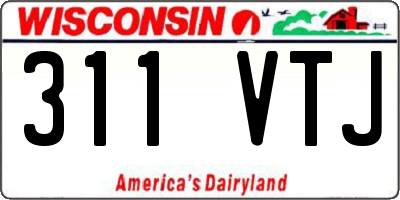 WI license plate 311VTJ